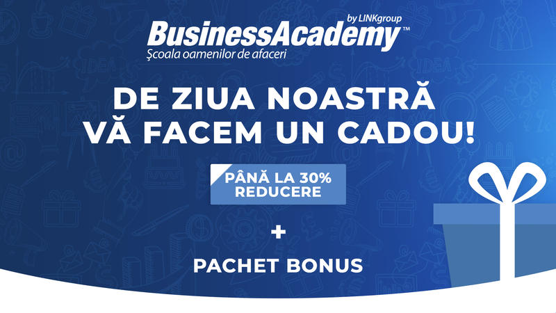 BusinessAcademy vă face un cadou: o școlarizare mai ieftină cu până la 30%, curs de Design web și un pachet bonus pentru o școlarizare de top, Foto: BusinessAcademy