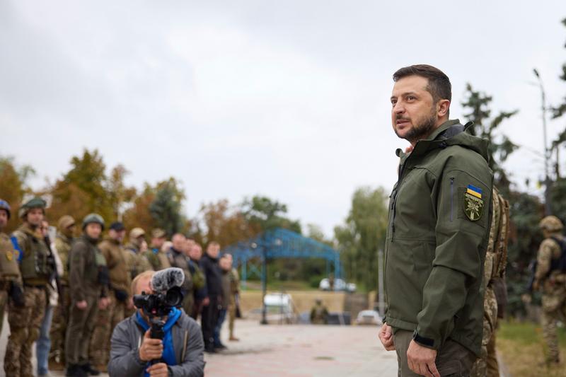 Volodimir Zelenski alaturi de soldati ucraineni, Foto: Ukrainian President's Office / Zuma Press / Profimedia