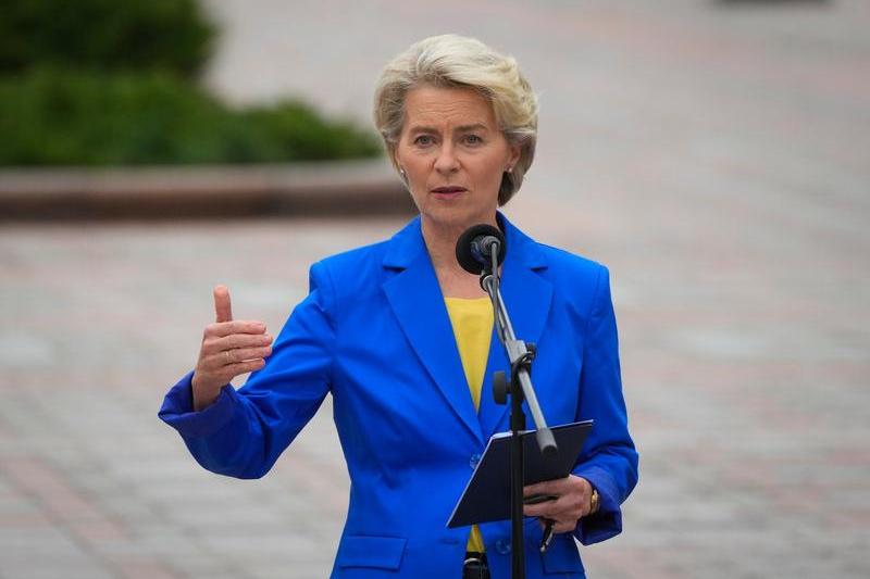 Ursula von der Leyen, în Kiev, Foto: Efrem Lukatsky / AP / Profimedia