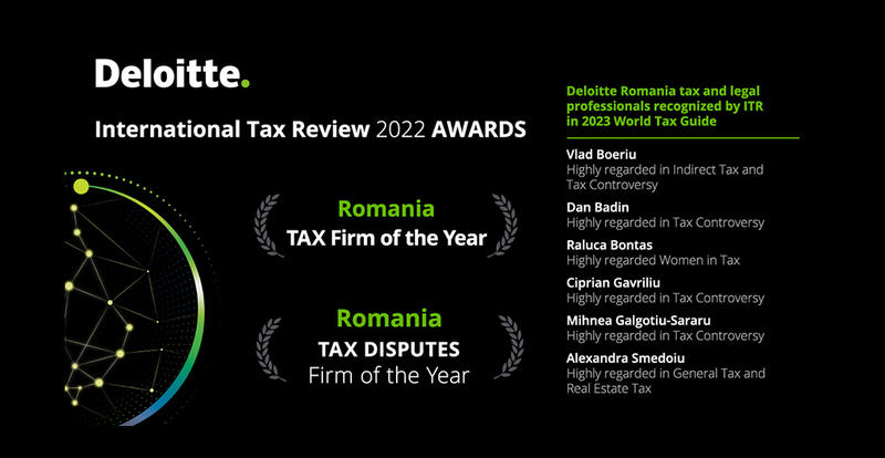 Deloitte, desemnată firma de consultanță fiscală a anului 2022, Foto: Deloitte Romania