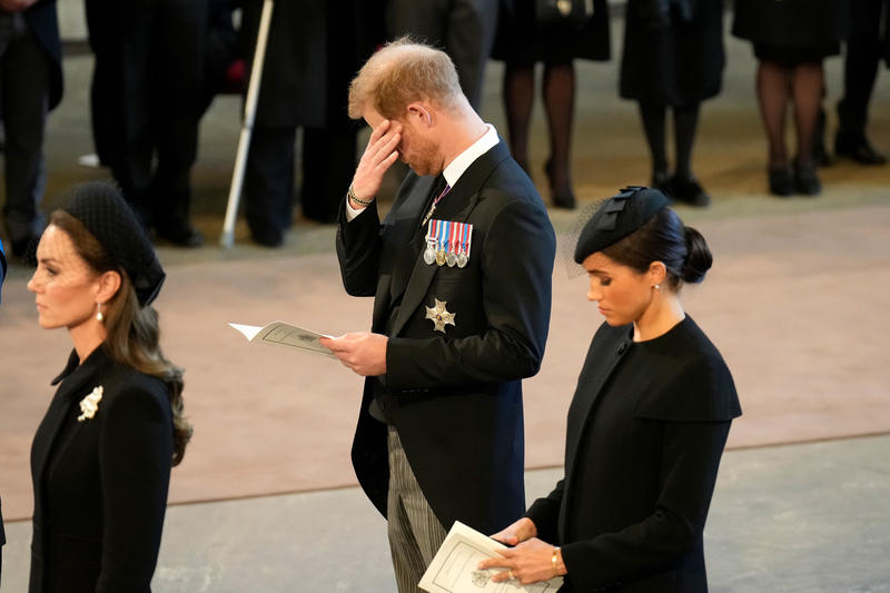 Harry și Megan la ceremonia funerară a Elisabetei a II-a, Foto: i-Images / Eyevine / Profimedia