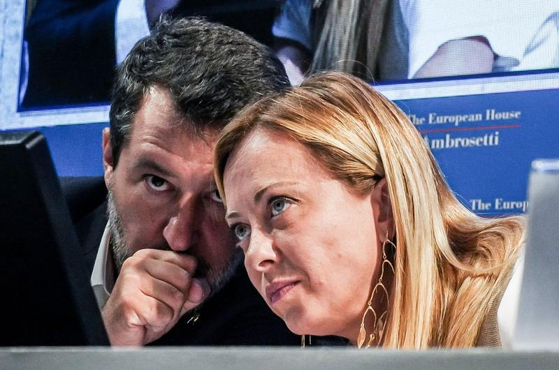 Matteo Salvini și Giorgia Meloni, Foto: Nicola Marfisi/AGF / Shutterstock Editorial / Profimedia