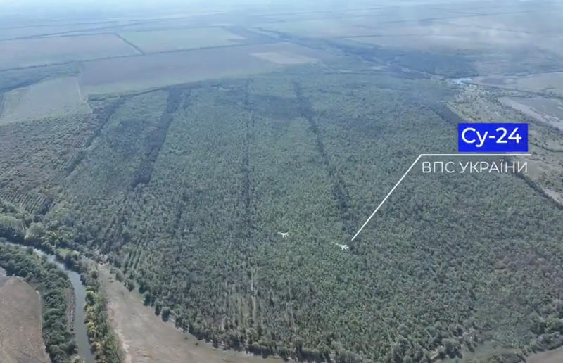 Avioanele ucrainene Su-24 in actiune, Foto: Captura video