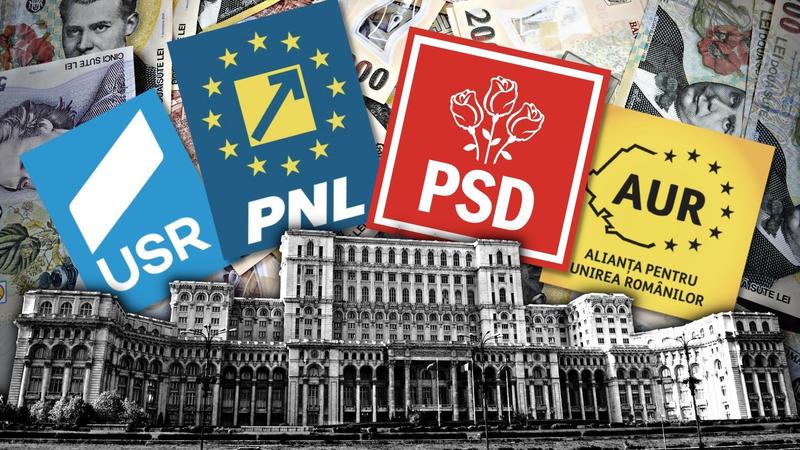 Banii puși deoparte de partide, luați la ochi. Vistieriile formațiunilor parlamentare ar urma să fie golite până la sfârșitul anului, Foto: fanatik.ro