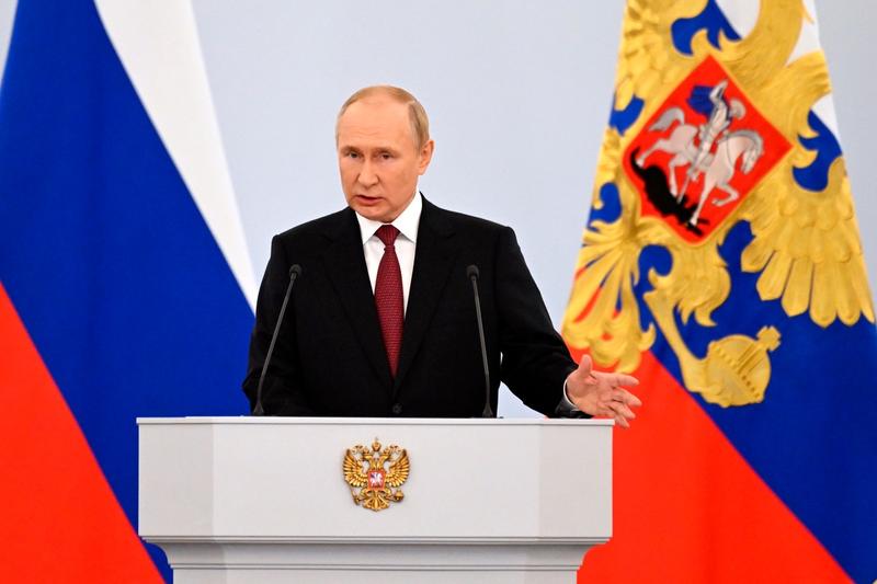 Președintele rus Vladimir Putin a anunțat anexarea regiunilor din Ucraina, Foto: Gavriil Grigorov / AP / Profimedia