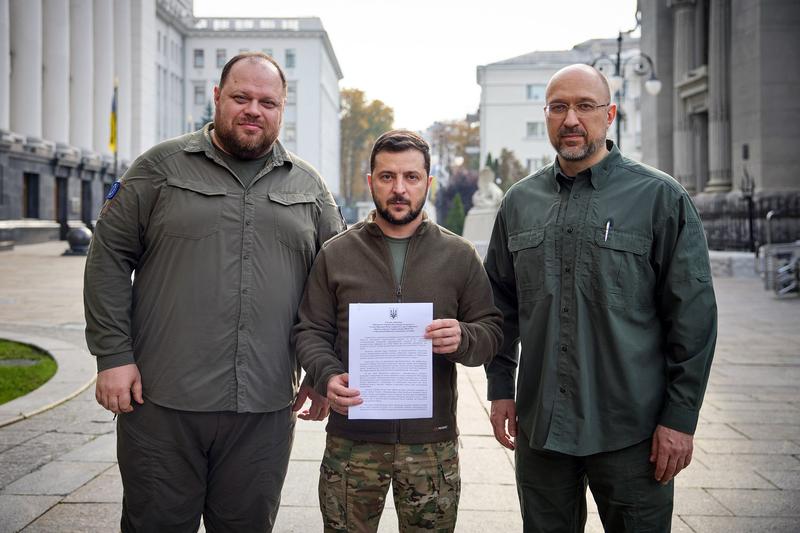 Volodimir Zelenski cere oficial aderarea Ucrainei la NATO, Foto: Handout / AFP / Profimedia