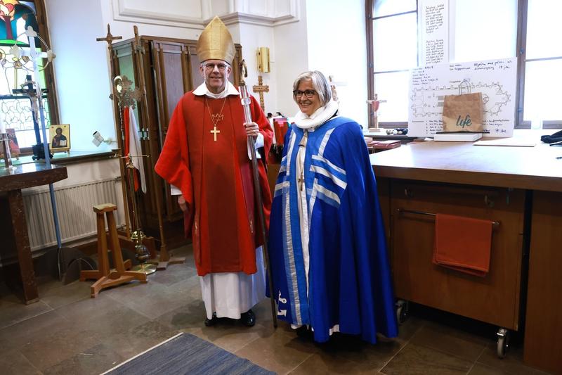 Martin Modéus, arhiepiscopul Bisericii Suediei si Marianne Gaarden, episcopul din Lolland-Falster, Danemarca, Foto: Jeppe Gustafsson / Shutterstock Editorial / Profimedia