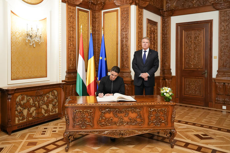 Preşedintele Ungariei, Katalin Novak, și presedintele Klaus Iohannis, Foto: Presidency.ro