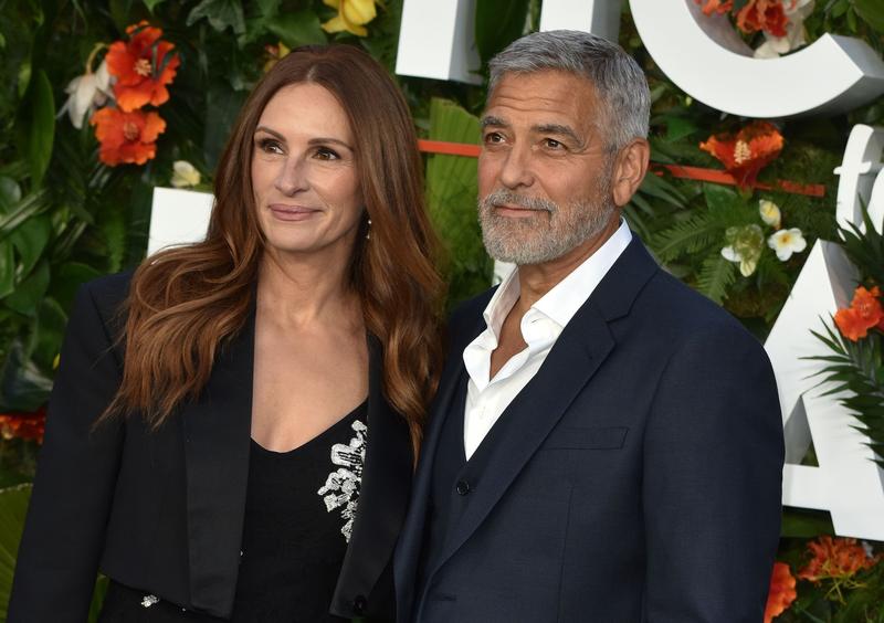 Actorii americani Julia Roberts și George Clooney la premiera filmului Ticket to Paradise de la Londra, Foto: - / Shutterstock Editorial / Profimedia