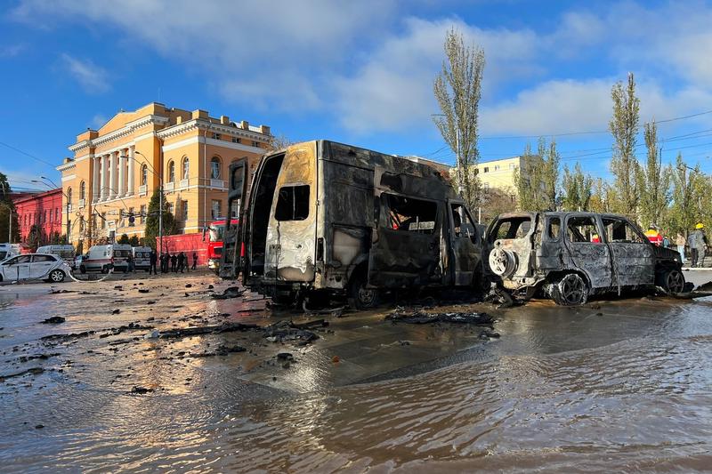 Centrul Kievului, atacat cu rachete rusești, Foto: Adam Schreck / AP / Profimedia