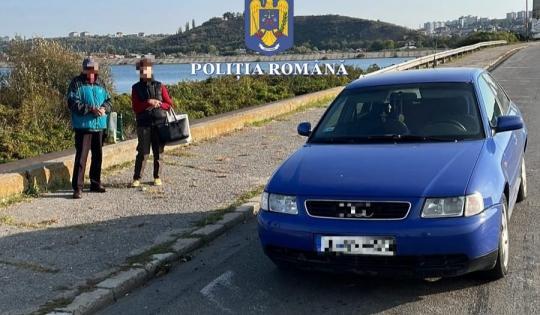 Masina oprita de politie, Foto: Politia Romana