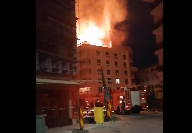 Incendiu București, Foto: Captura video