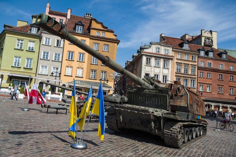 Tanc rusesc avariat la o expozitie din Varsovia, Foto: SOPA Images / ddp USA / Profimedia