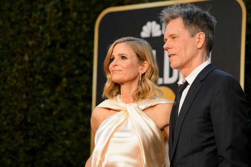 Kevin Bacon alaturi de sotia sa, actrita Kyra Sedgwick, Foto: HFPA / Zuma Press / Profimedia Images