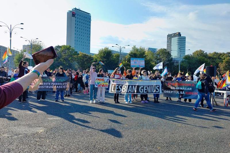 protest LGBTQ in fata Guvernului, Foto: Hotnews