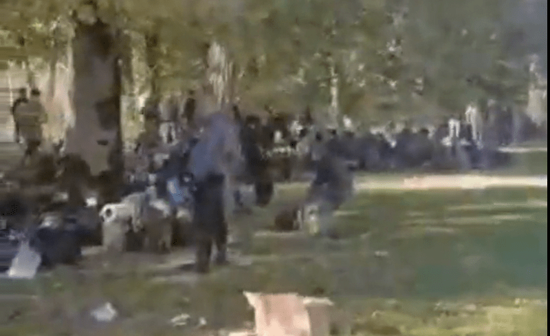 recruti rusi stau sub cerul liber de doua zile pentru ca nu stiu carei unitati apartin, Foto: Captura video