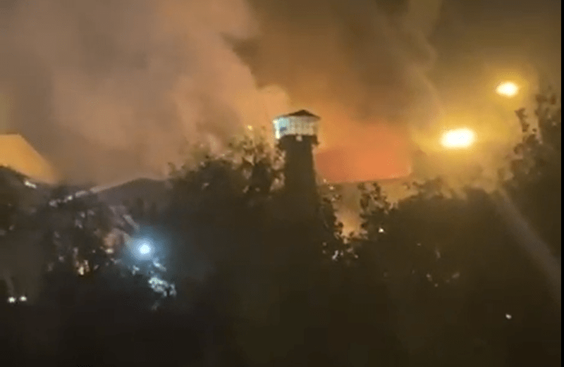 incendiu si focuri de arma la o inchisoare pentru detinuti politici din Teheran, Foto: Captura video