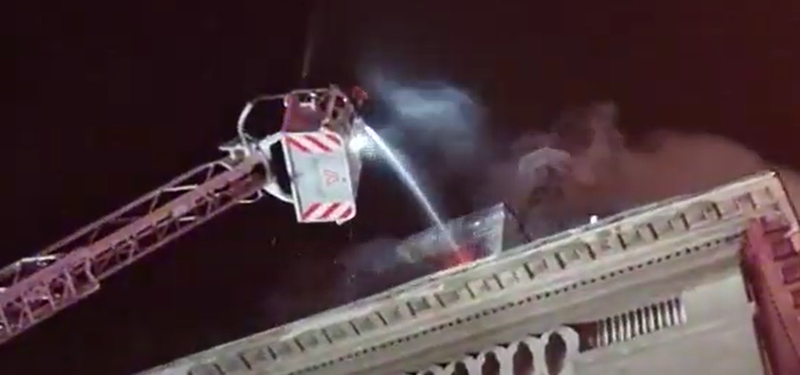 Incendiu la Arhiepiscopia Tomisului , Foto: Captura video