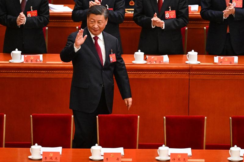 Președintele chinez Xi Jinping la congresul Partidului Comunist Chinez, Foto: Noel Celis / AFP / Profimedia