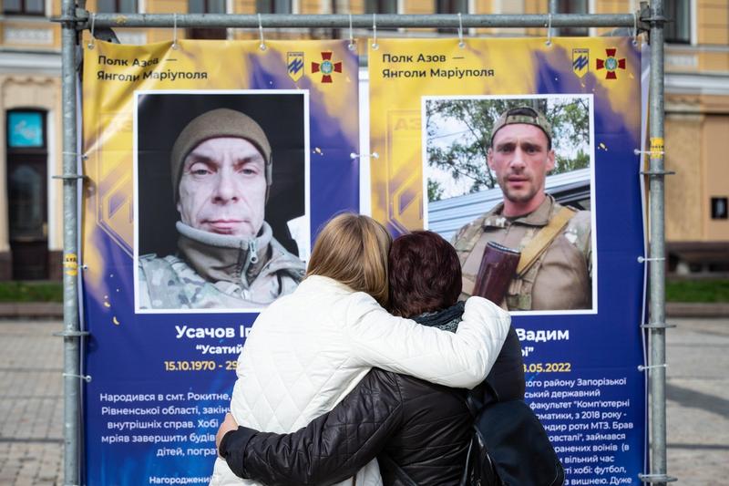 Expoziție dedicată Regimentului Azov, la Kiev, Ucraina, Foto: SOPA Images / Sipa Press / Profimedia