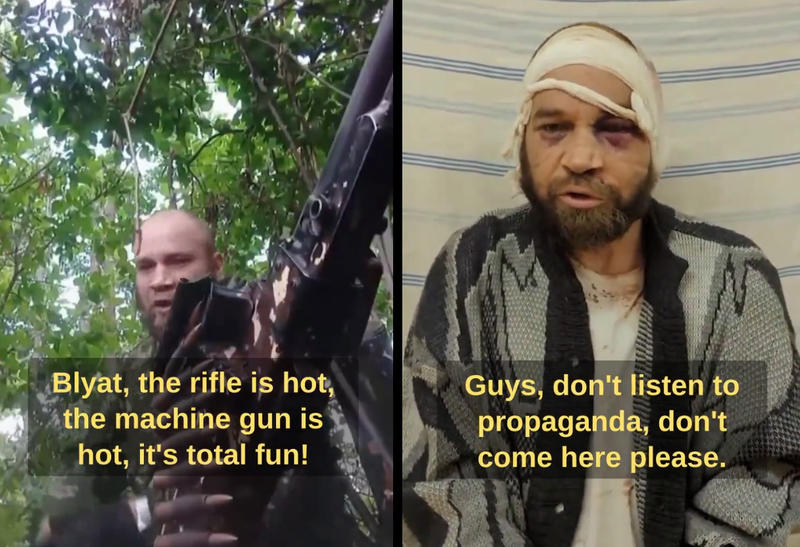 Soldatul rus a fost capturat de ucraineni dupa ce s-a filmat transmitand un mesaj „vitejesc”, Foto: Captura video