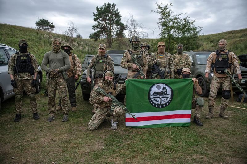 Soldati din Icikeria s-au inrolat ca voluntari in armata ucraineana, Foto: Andrew Kravchenko / Associated Press / Profimedia Images