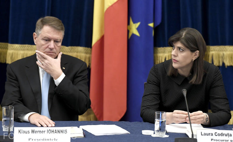 Laura Codruta Kovesi si Klaus Iohannis, Foto: AGERPRES