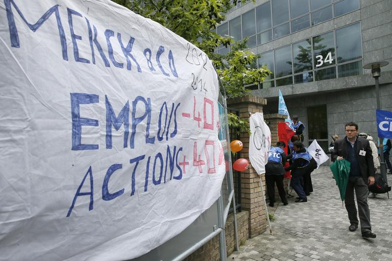 Protest impotriva Merck in Franta, Foto: Patrick Kovarik / AFP / Profimedia Images