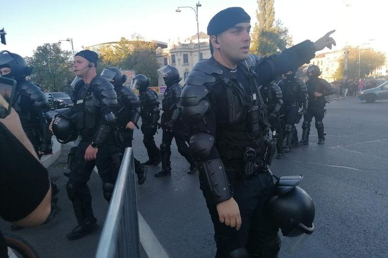 scutieri la mitingul AUR, Foto: Hotnews