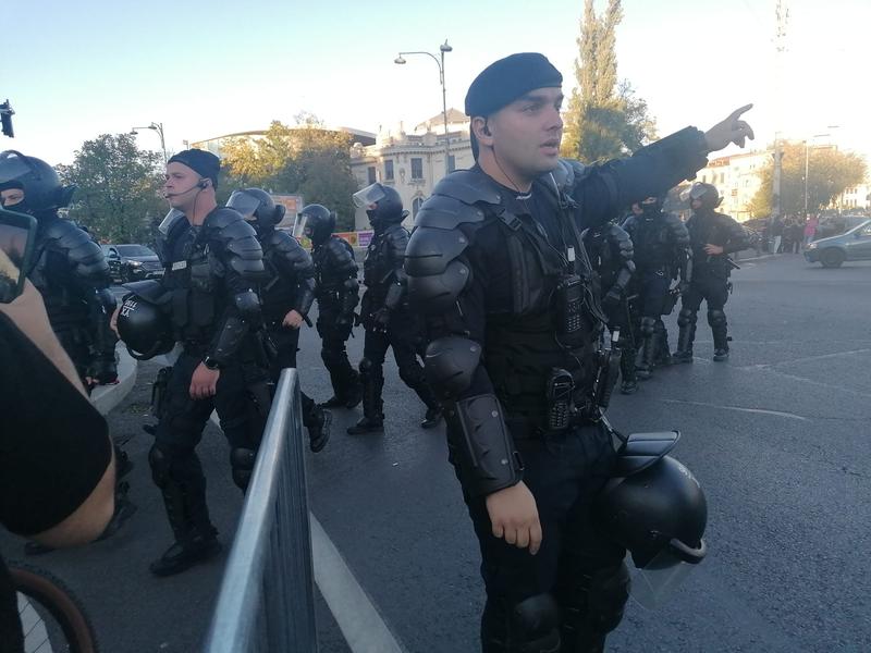 scutieri la mitingul AUR, Foto: Hotnews