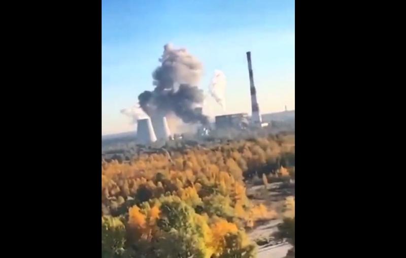 Atac cu rachete asupra unei centrale de langa Kiev, Foto: Captura video