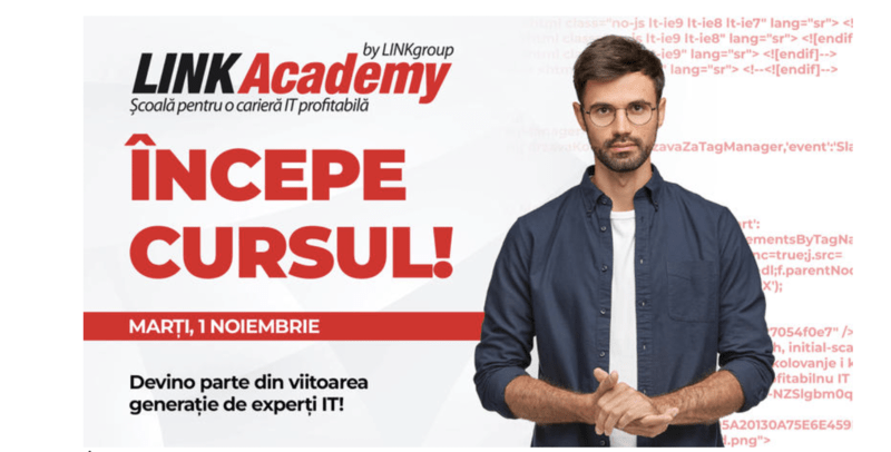 Încep cursurile: Ocupați-vă locul la LINK Academy și începeți o carieră de succes în IT, Foto: LINK Academy