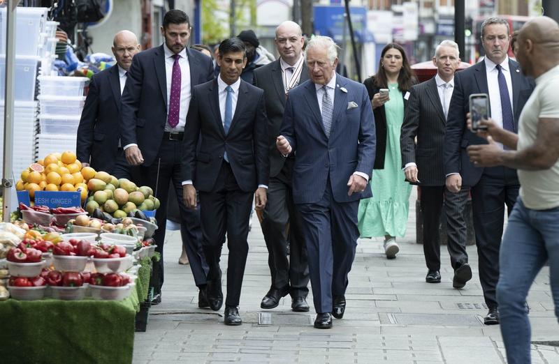 Rishi Sunak și Charles al III-lea, Foto: Paul Grover / Shutterstock Editorial / Profimedia