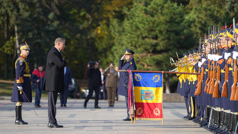 Klaus Iohannis la ceremoniile de Ziua Armatei, Foto: Presidency.ro