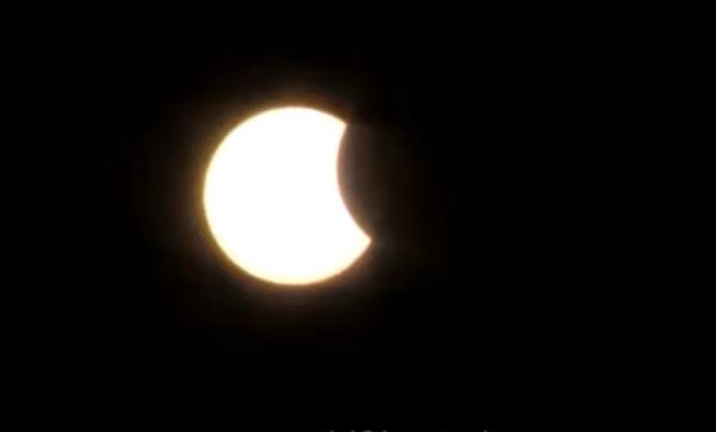 Eclipsa de soare , Foto: Captura video