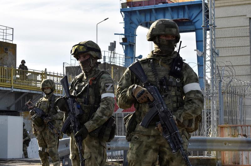 soldati rusi la hidrocentrala Kakhovka, Foto: Olga MALTSEVA / AFP / Profimedia