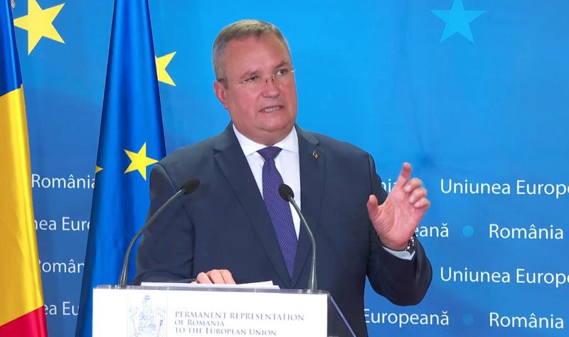 Nicolae Ciucă la Bruxelles, Foto: Captura video Guvern