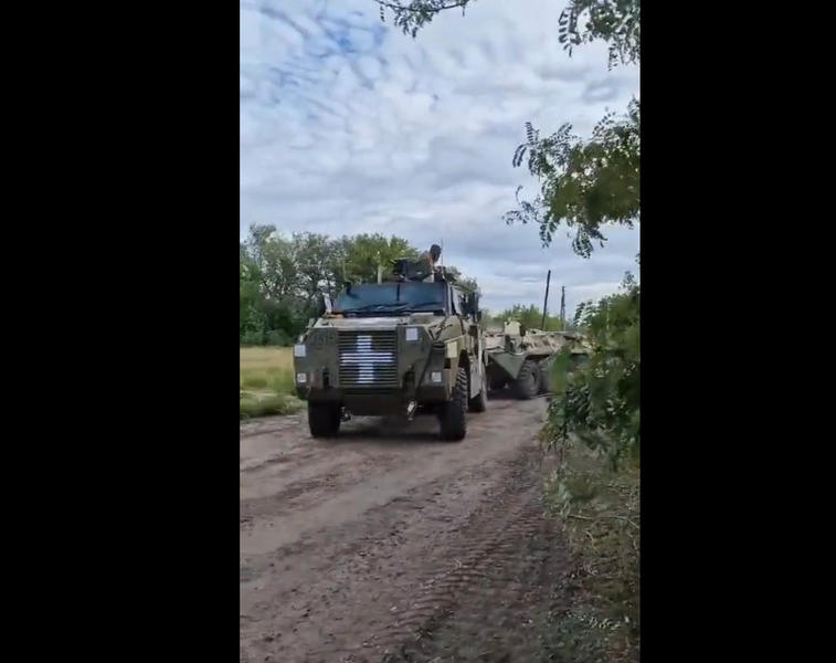 Un „Bushmaster” australian intr-un rol inedit in Ucraina, Foto: Captura video