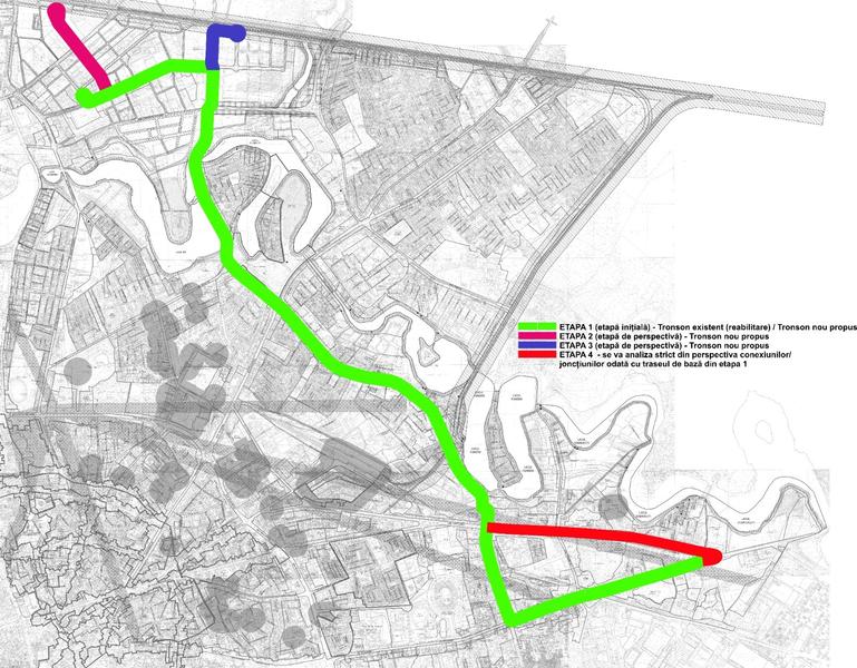 Harta tramvai Pantelimon - Pipera, Foto: Facebook / Radu Mihaiu