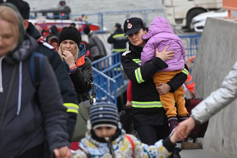 Refugiati ucraineni la Isaccea, Romania, Foto: Daniel MIHAILESCU / AFP / Profimedia