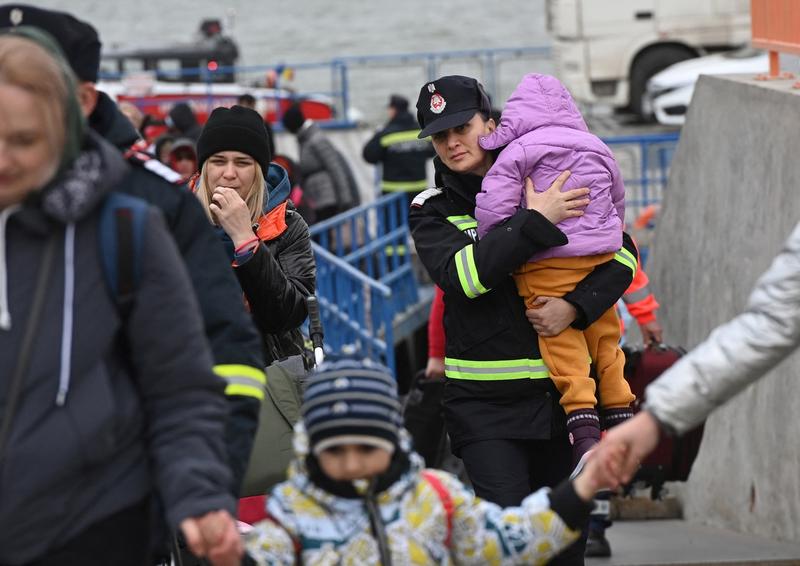 Refugiati ucraineni la Isaccea, Romania, Foto: Daniel MIHAILESCU / AFP / Profimedia