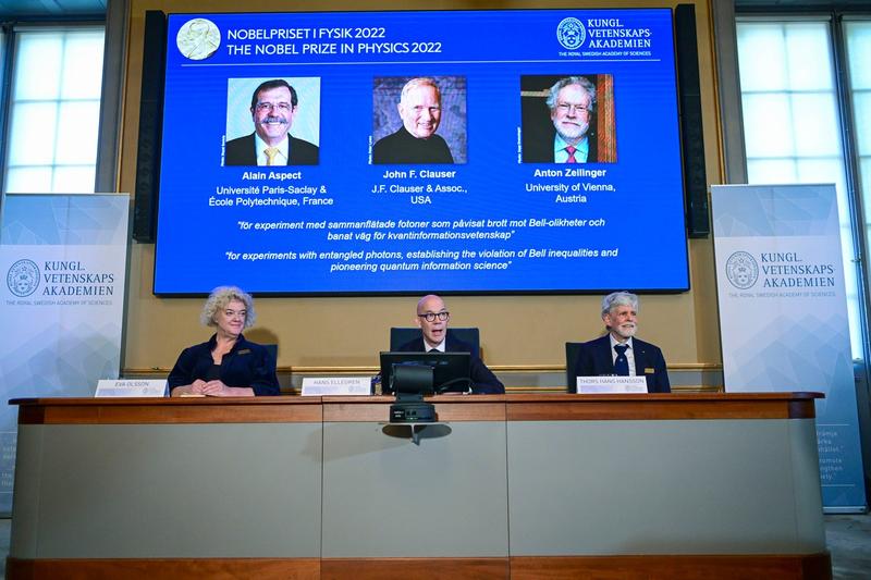 Premiul Nobel pentru fizică 2022, Foto: Jonas Ekstromer / AP / Profimedia