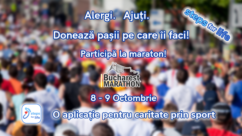 Donează pasii, participă la Bucharest Marathon , Foto: Steps for Life