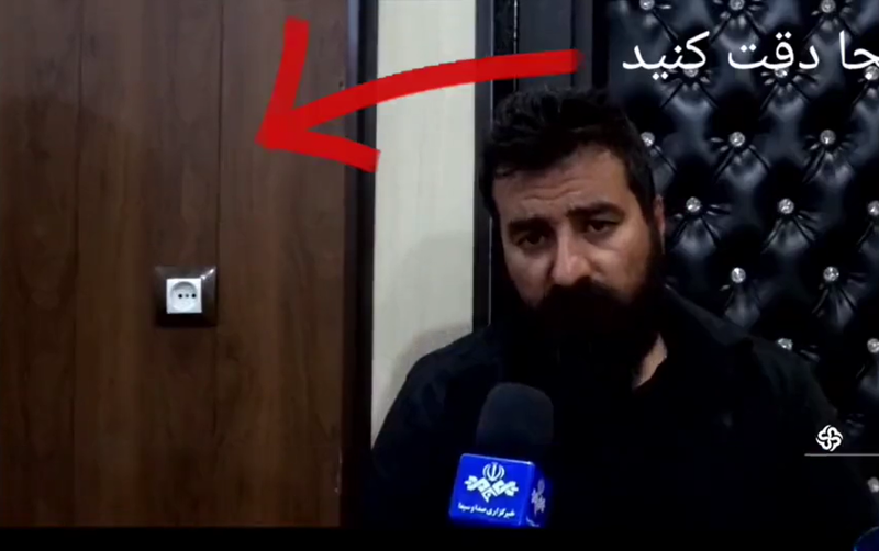 Unchiul lui Nika Shakarami, fata de 16 din Iran care ar fi murit dupa ce a spus ca este urmarita de politie, Foto: Captura video