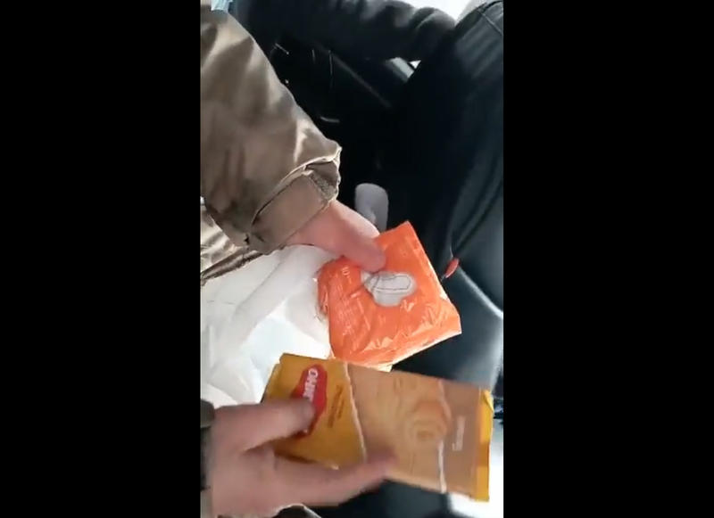 Pachetul primit de recrutii din Iacutia, Foto: Captura video