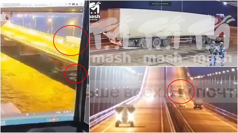 Semne de intrebare privind camionul-capcana care ar fi fost detonat pe podul Kerci, Foto: Colaj foto