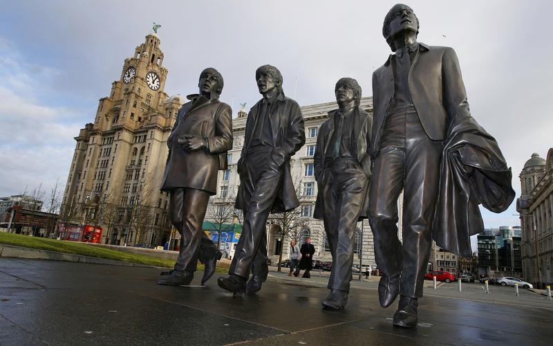 Statui ale membrilor trupei The Beatles, în Liverpool, Foto: Peter Byrne / PA Images / Profimedia