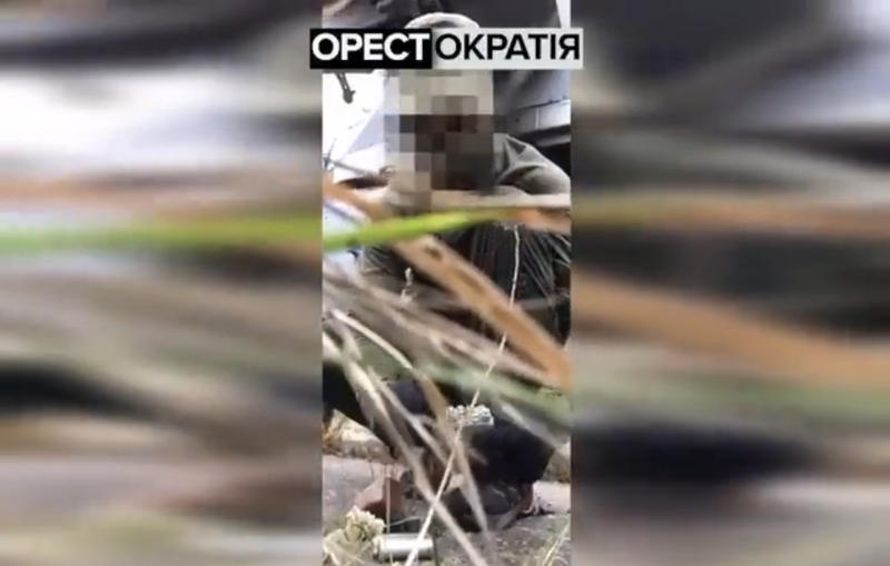 Sabotor ucrainean in actiune, Foto: Captura video