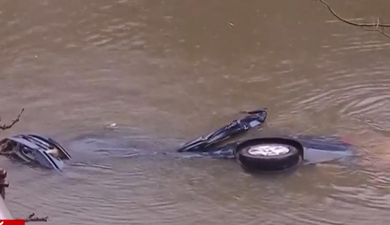 Mașină căzută în Lacul Floreasca, Foto: Captura video