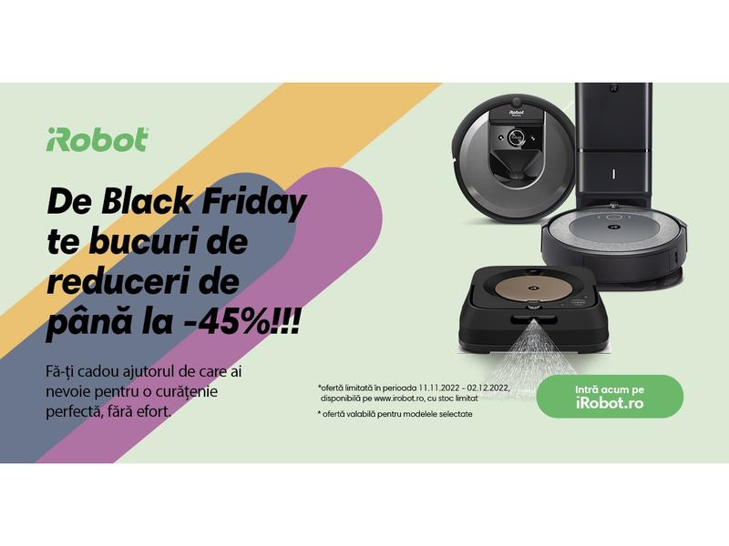 ​​Black Friday pe www.irobot.ro, Foto: www.irobot.ro
